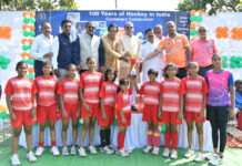 हॉकी के 100 साल : राजनांदगांव में जश्न, बालक-बालिका प्रदर्शनी मैच से गूंजा अंतरराष्ट्रीय स्टेडियम