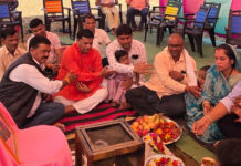 श्रीमद् भावगत कथा यज्ञ सप्ताह हेतु पदुमतरा में कार्यक्रम स्थल हुआ भूमिपूजन