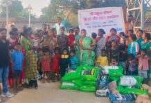 आदिवासी परिवारों को सूखा राशन वितरित, जन कल्याण सामाजिक संस्थान व जीव दया फाउंडेशन की संयुक्त पहल