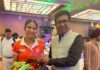 फिरोज अंसारी ने खेल मंत्री संग खिलाड़ियों को किया सम्मानित