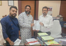 अजीत जोगी युवा मोर्चा प्रदेश कार्यकारी अध्यक्ष शमसुल आलम ने मंत्रालय में स्वास्थ्य व प्रशासनिक समस्याओं पर रखी आपत्ति