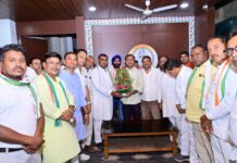 जिला कांग्रेस कमेटी ने प्रदेश अध्यक्ष से की भेंट, संगठन मजबूती पर हुई चर्चा