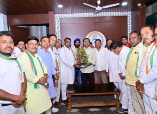 जिला कांग्रेस कमेटी ने प्रदेश अध्यक्ष से की भेंट, संगठन मजबूती पर हुई चर्चा