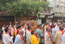 परशुराम जयंती पर भव्य शोभायात्रा, हिंदू जागरण मंच ने किया पुष्प वर्षा से स्वागत