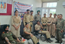 38 छत्तीसगढ़ बटालियन एनसीसी के कैडेट्स और स्टाफ ने किया महादान