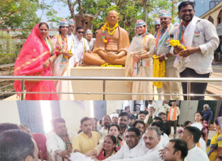 घुमका में कांग्रेस का शक्ति प्रदर्शन, अध्यक्ष सहित सभी 15 वार्ड प्रत्याशियों ने भरा नामांकन