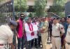 अजीत जोगी युवा मोर्चा के प्रदेश अध्यक्ष शमसुल ने घेरा पुलिस अधीक्षक कार्यालय