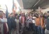भारतीय जनता युवा मोर्चा, जिला राजनांदगांव कांग्रेस की लगातार अमर्यादित राजनीति के विरोध में भाजयुमो का उग्र प्रदर्शन, राहुल गांधी का पुतला दहन