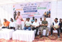 विश्व साइकिल दिवस पर निकली फिट इंडिया रैली, खिलाड़ियों और नागरिकों ने दिया स्वास्थ्य का संदेश