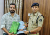 गौ सेवा और रक्तदान में योगदान पर सन्मय श्रीवास्तव बने ‘यातायात पुलिस मित्र’