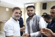 राहुल गांधी को जन्मदिन की बधाई देने पहुंचे जय प्रकाश साहू