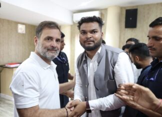 राहुल गांधी को जन्मदिन की बधाई देने पहुंचे जय प्रकाश साहू