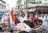 जांच एजेंसियों के दुरुपयोग के खिलाफ कांग्रेस का उग्र प्रदर्शन, पुलिस से झूमाझटकी के बीच प्रधानमंत्री व मुख्यमंत्री का पुतला दहन