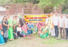 हरियाली का संकल्प : वीरांगना संगठन ने लगाए छायादार और फलदार पौधे