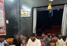 शक्तिधाम में औषधीय जड़ी-बूटियों से हुई नागदेवता की पूजा