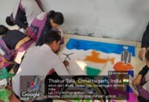संस्कार सिटी कॉलेज में नवप्रवेशित विद्यार्थियों का आत्मीय स्वागत, ‘विकसित भारत’ थीम पर सजीं आकर्षक रंगोलियां