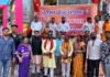 यादव समाज की भव्य शोभायात्रा का मानव मंदिर चौक पर विहिप-बजरंग दल ने किया पुष्पवर्षा से स्वागत