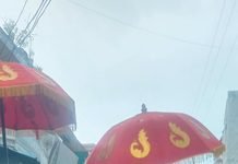 जन्माष्टमी शोभायात्रा का कांग्रेसजनों ने किया स्वागत